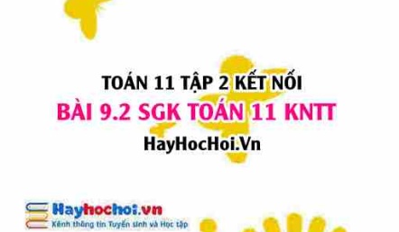 Bài 9.2 SGK Toán 11 Tập 2 Kết nối tri thức